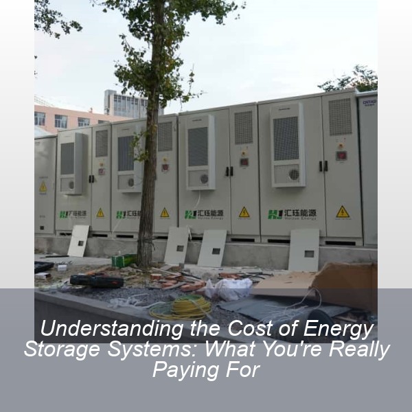 Understanding the Cost of Energy Storage Systems: What You're Really Paying For